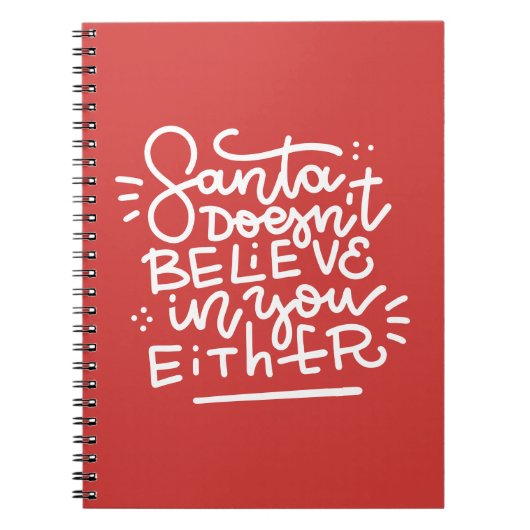 De Kerstman gelooft ook niet in jou Notitieboek (Voorkant)