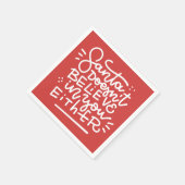 De Kerstman gelooft ook niet in jou Servet (Hoek)