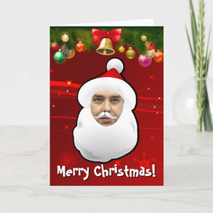 De Kerstman Gepersonaliseerd met zijn eigen gezich Feestdagen Kaart