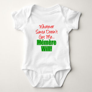 De kerstman haalt me geen Memere Will. Romper