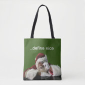 De Kerstman heeft een beetje plezier Tote Bag (Voorkant)