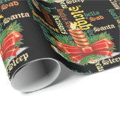 De kerstman heeft een fijne dag en een betere nach cadeaupapier (Rol Hoek)