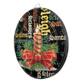 De kerstman heeft een fijne dag en een betere nach dartbord (Voorkant Rechts)