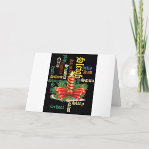 De kerstman heeft een fijne dag en een betere nach feestdagen kaart