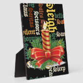 De kerstman heeft een fijne dag en een betere nach fotoplaat (Zijkant)