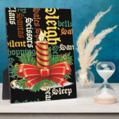 De kerstman heeft een fijne dag en een betere nach fotoplaat (Zijkant)