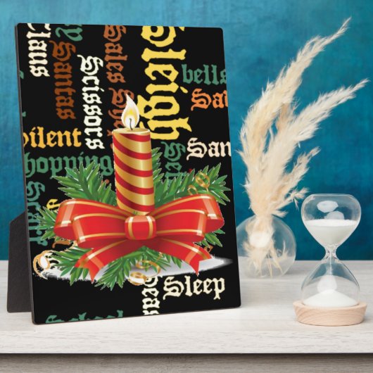 De kerstman heeft een fijne dag en een betere nach fotoplaat (Zijkant)