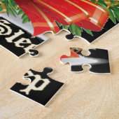 De kerstman heeft een fijne dag en een betere nach legpuzzel (Zijkant)