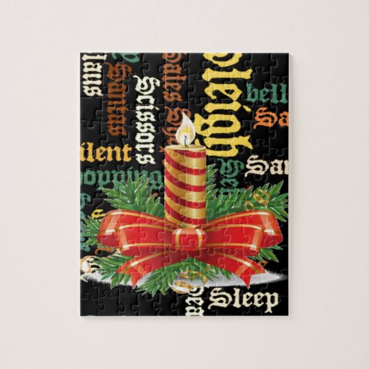 De kerstman heeft een fijne dag en een betere nach legpuzzel (Verticaal)