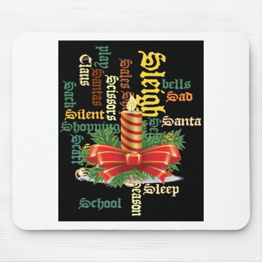 De kerstman heeft een fijne dag en een betere nach muismat (Voorkant)