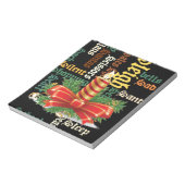 De kerstman heeft een fijne dag en een betere nach notitieblok (Linkerzijde)