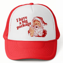 De kerstman heeft een groot pakket