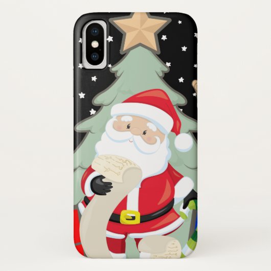 De Kerstman heeft een lijst Case-Mate iPhone Case (Achterkant)