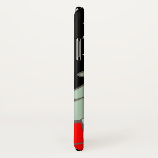 De Kerstman heeft een lijst Case-Mate iPhone Case (Achterkant / rechts)