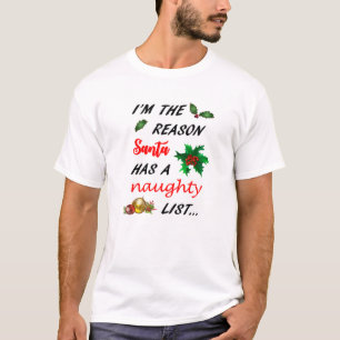 De Kerstman heeft een Naughty List T-Shirt