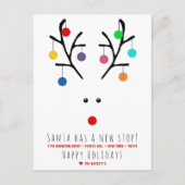 De Kerstman heeft een nieuw stopcontact. Modern Mo Aankondigingskaart (Voorkant)