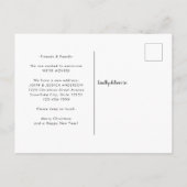 De kerstman heeft een nieuwe 'Stop Gold Reindeer'- Aankondigingskaart (Achterkant)