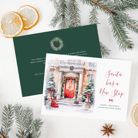 DE KERSTMAN HEEFT EEN NIEUWE STOP | ontroerende aa Feestdagenkaart