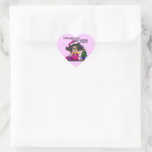 De Kerstman heeft gebeld Hart Sticker (Tas)