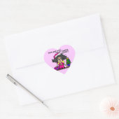 De Kerstman heeft gebeld Hart Sticker (Envelop)