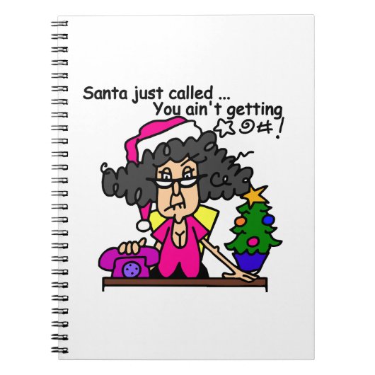 De Kerstman heeft gebeld Notitieboek (Voorkant)