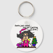 De Kerstman heeft gebeld Sleutelhanger (Voorkant)
