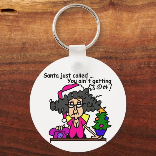 De Kerstman heeft gebeld Sleutelhanger (Voorkant)