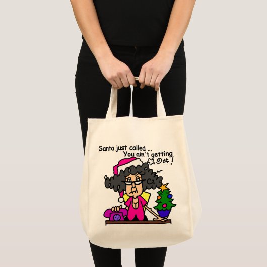 De Kerstman heeft gebeld Tote Bag (Voorkant (product))