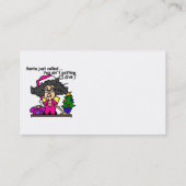 De Kerstman heeft gebeld Visitekaartje (Achterkant)