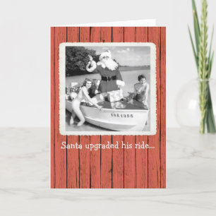 De Kerstman heeft zijn kerstfeestkaart aangepast Bedankkaart