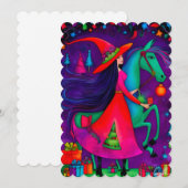 De Kerstman Heks 14 ontwerp Kerstkaart (Voorkant / Achterkant)