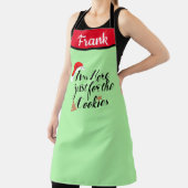 De kerstman hier enkel voor koekjes Aangepaste Ap Schort (Insitu)