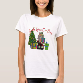 De kerstman houdt me het beste t-shirt