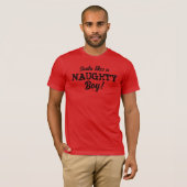 De Kerstman houdt van een Naughty Boy Kerstmis T-S T-shirt (Voorkant volledig)