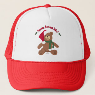 De Kerstman houdt van me! KerstTeddy Bear Trucker Pet