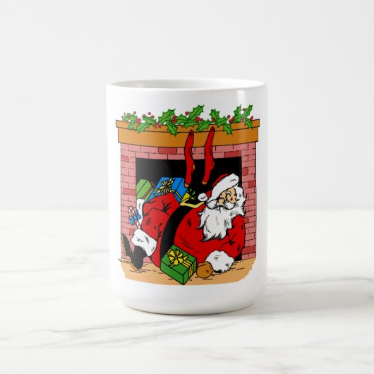 De Kerstman in de Chimney Magische Mok (Midden)
