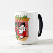 De Kerstman in de Chimney Magische Mok (Voorkant rechts)