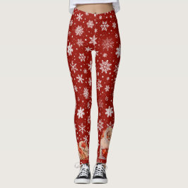 De Kerstman in de sneeuw Leggings