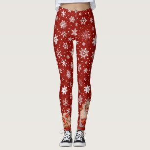 De Kerstman in de sneeuw Leggings