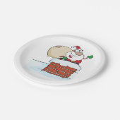 De Kerstman in een Bord van het Document van de Sc (Gekanteld)