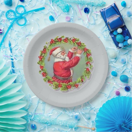 De Kerstman in een Bord van het Schgrote Papier (Feest)