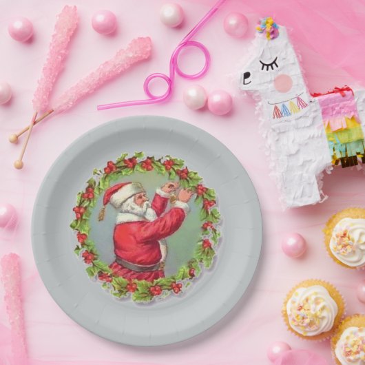 De Kerstman in een Bord van het Schgrote Papier (Feest)