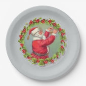 De Kerstman in een Bord van het Schgrote Papier (Voorkant)