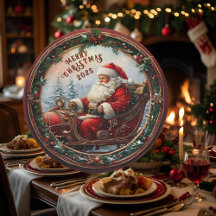 De Kerstman in zijn slee