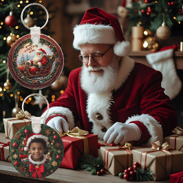 De Kerstman in zijn slee Sleutelhanger