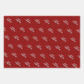 De Kerstman in zijn slee Wenskaart Inpakpapier Vel (Voorkant 2)