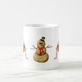 De kerstman in zwemtrunks met een sneeuwbroodje. koffiemok (Center)