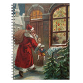 De kerstman is aan het Notitieboek van de deur (Voorkant)