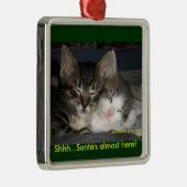 De Kerstman is bijna hier. Metalen Ornament (Rechts)