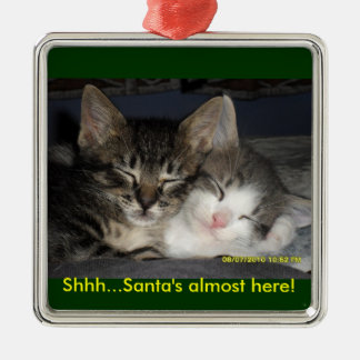 De Kerstman is bijna hier. Metalen Ornament